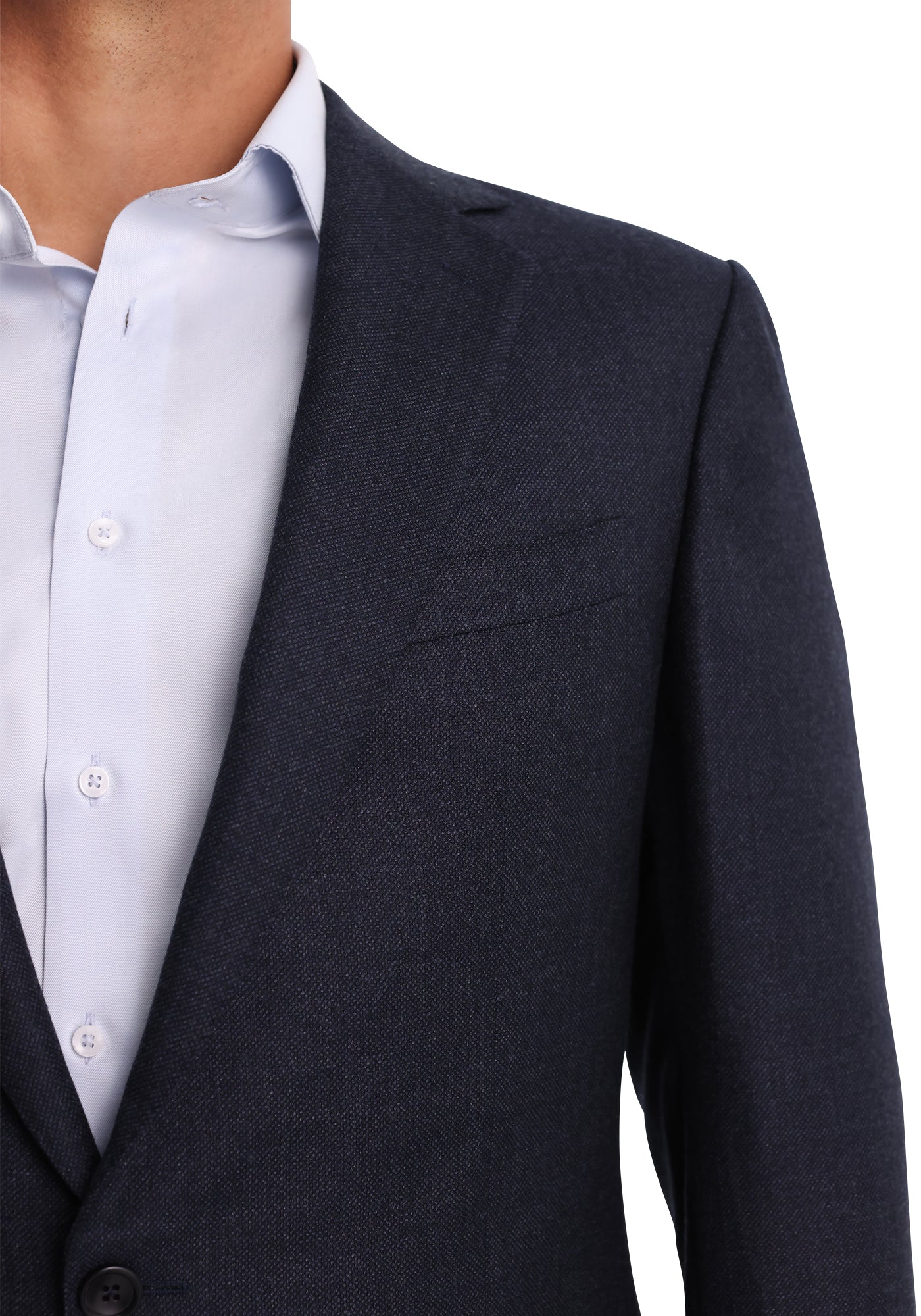 Slate Blue Flannel Blazer-3