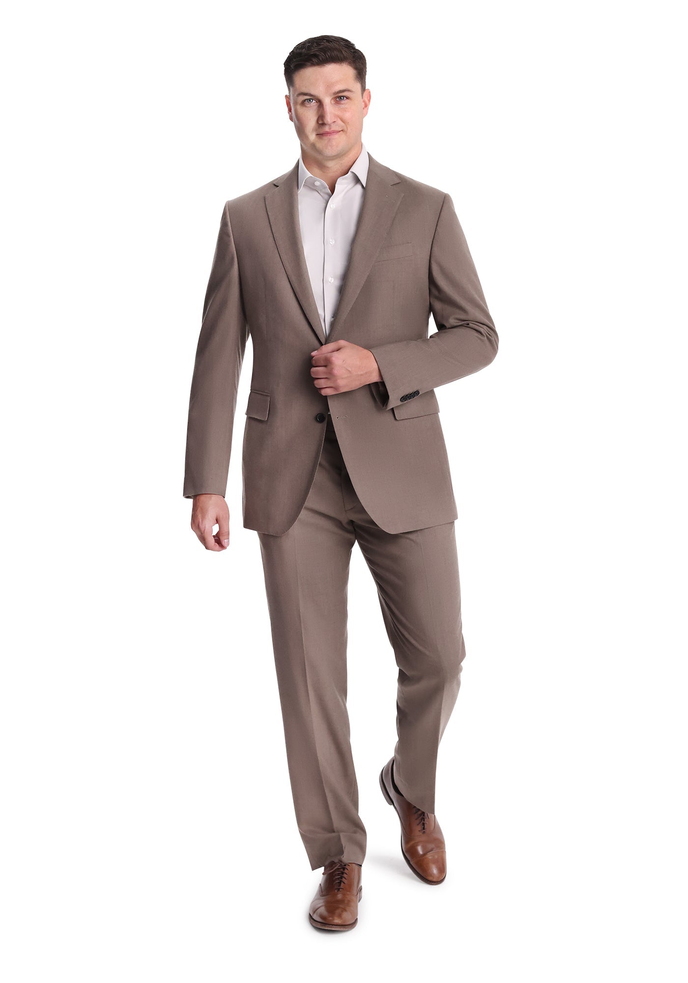 Taupe Flannel Blazer-2
