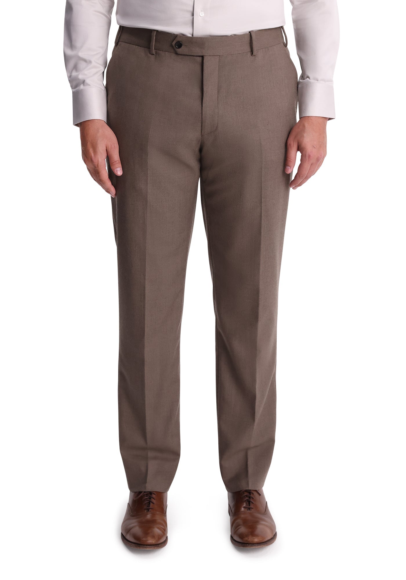 Taupe Flannel Custom Dress Pants