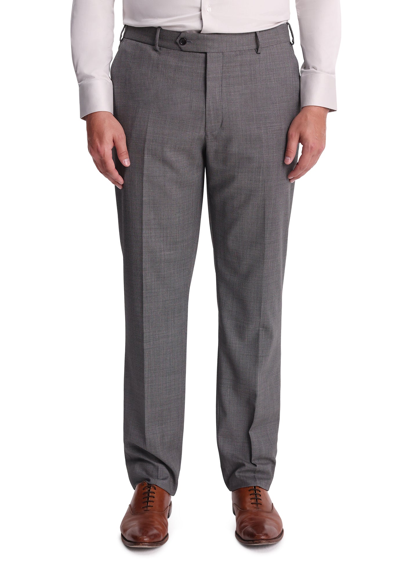 Stretch Taupe Birdseye Dress Pants-6