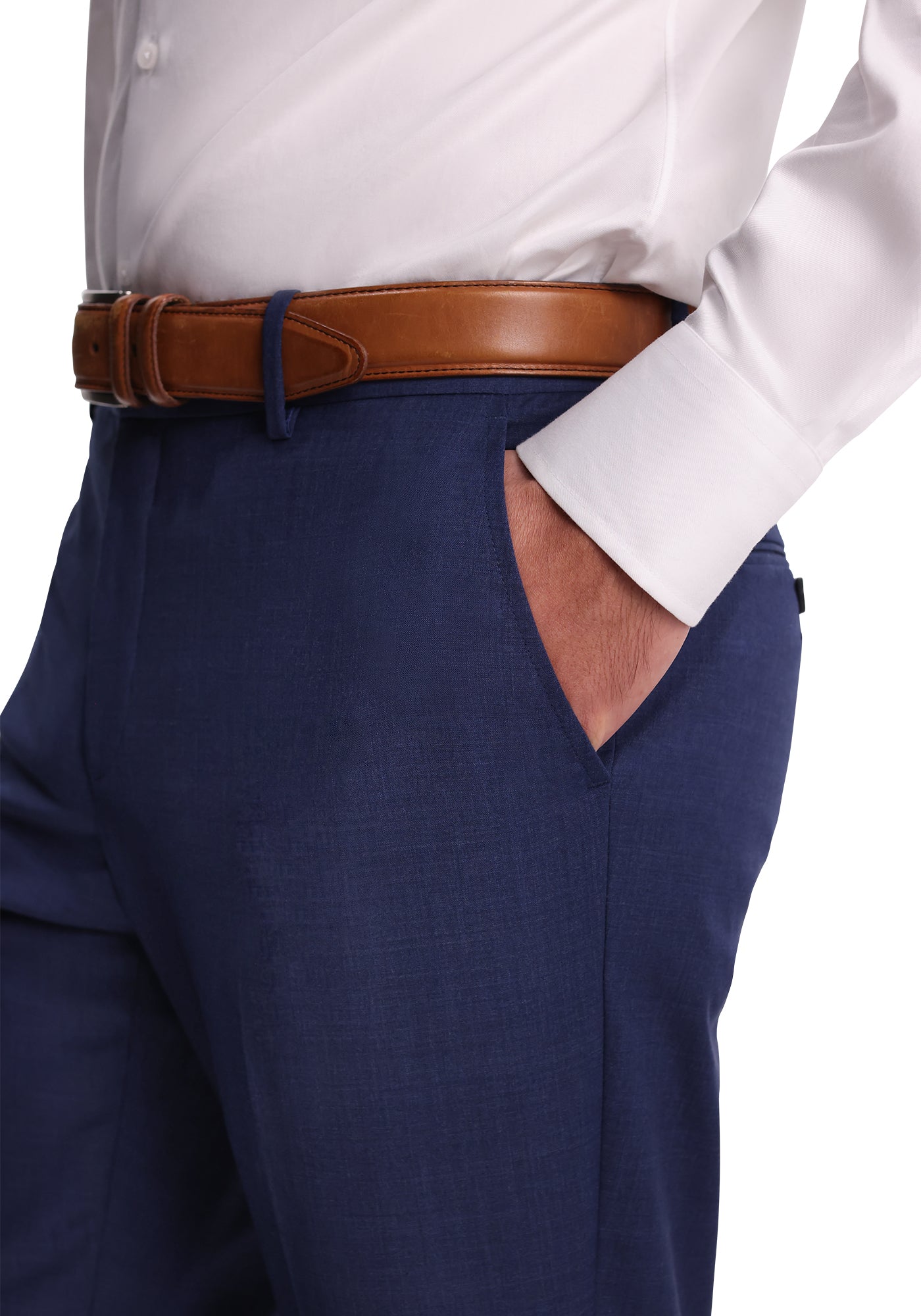 Slate Blue Stretch Fresco Suit-7