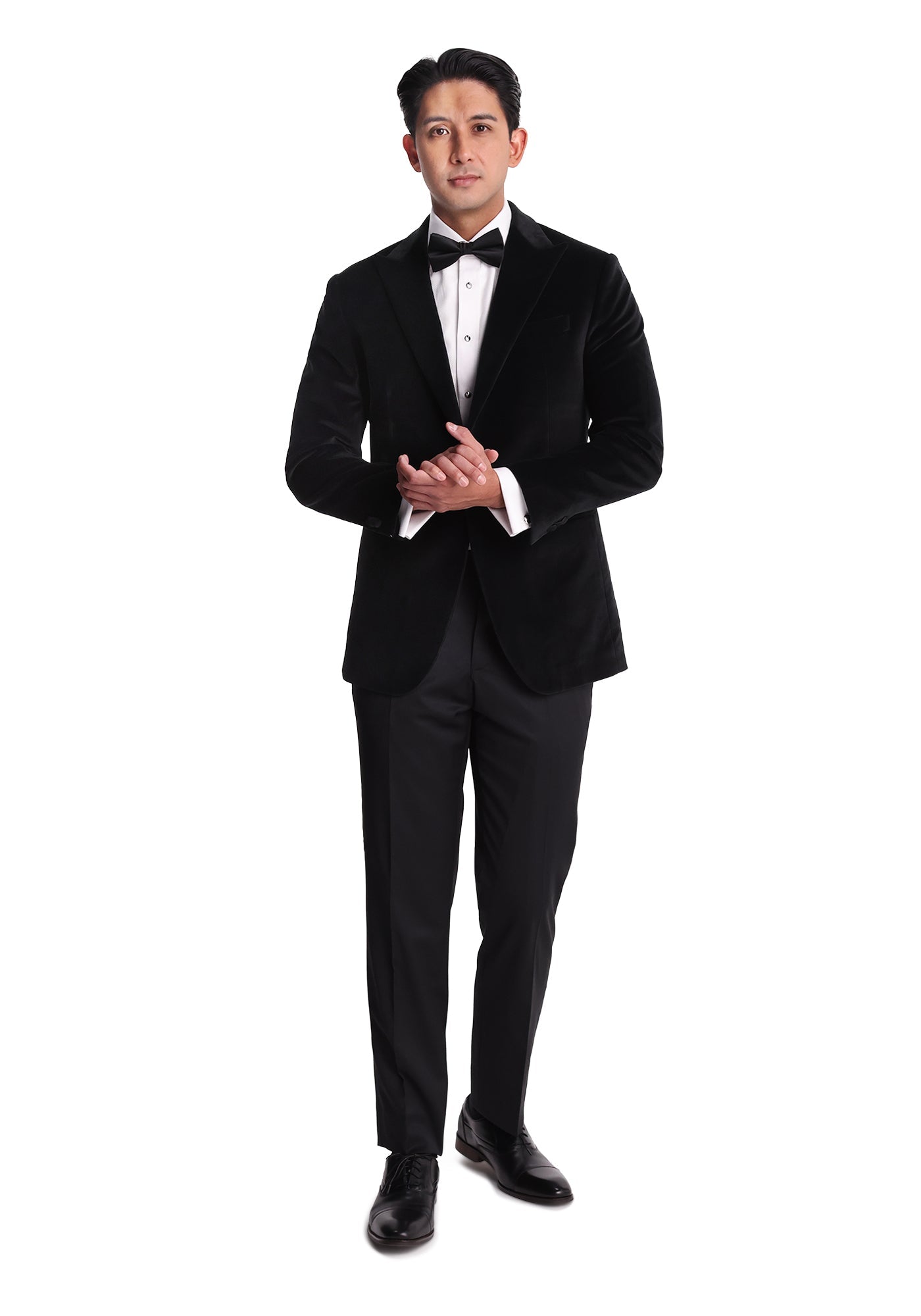 Deep Black Velvet Tuxedo-2