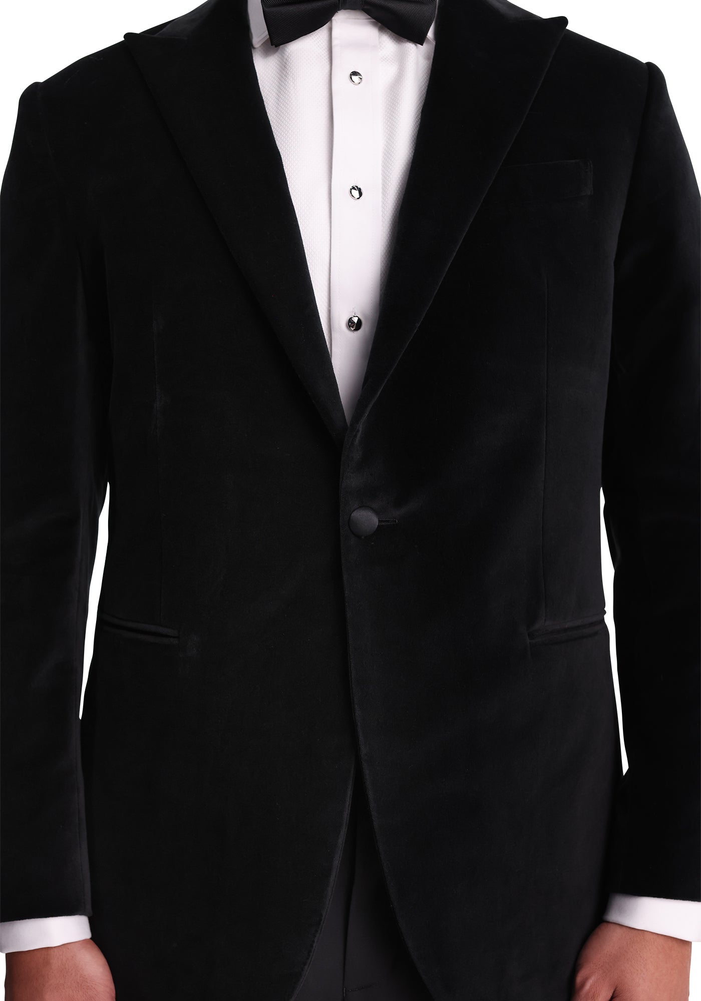 Deep Black Velvet Tuxedo-3