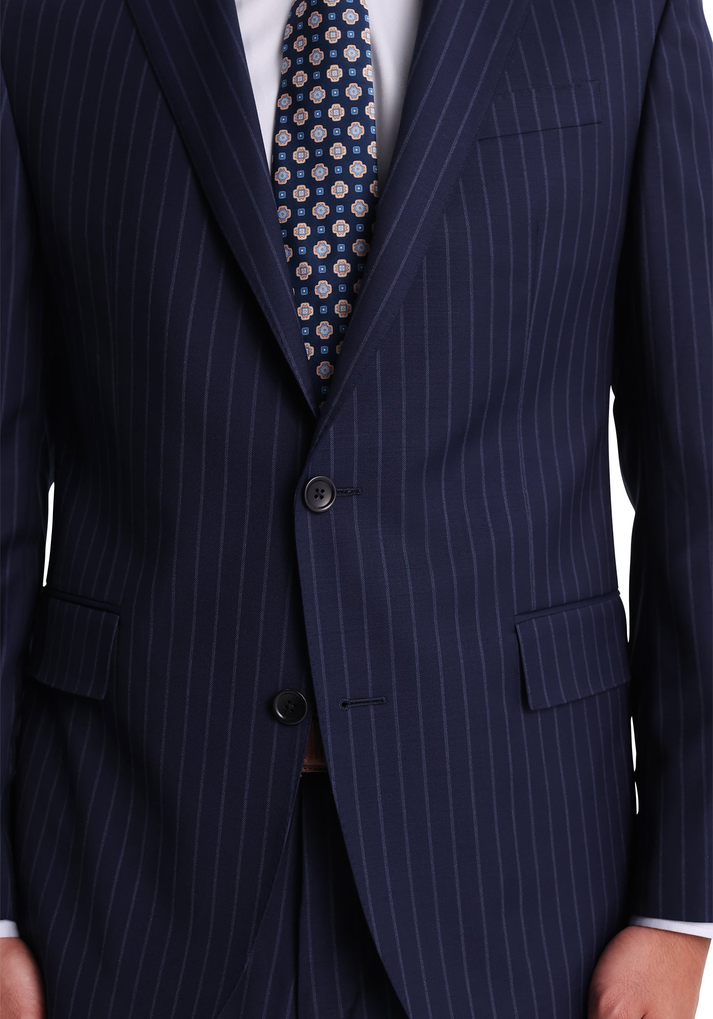 Stretch Navy Chalkstripe Blazer-3