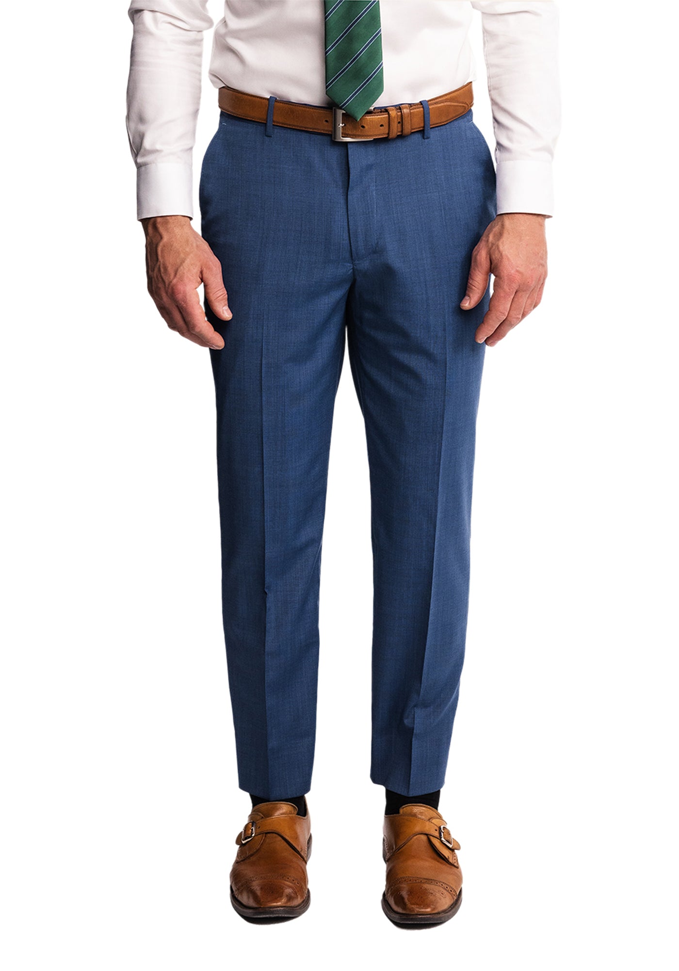 Bright Blue Tropical Wool Suit