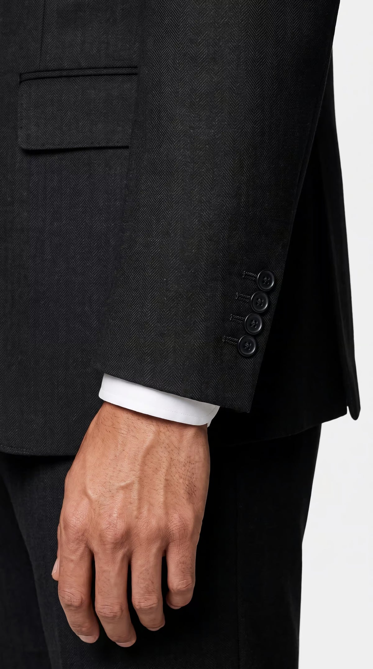 The Reserve Gray Herringbone Suit