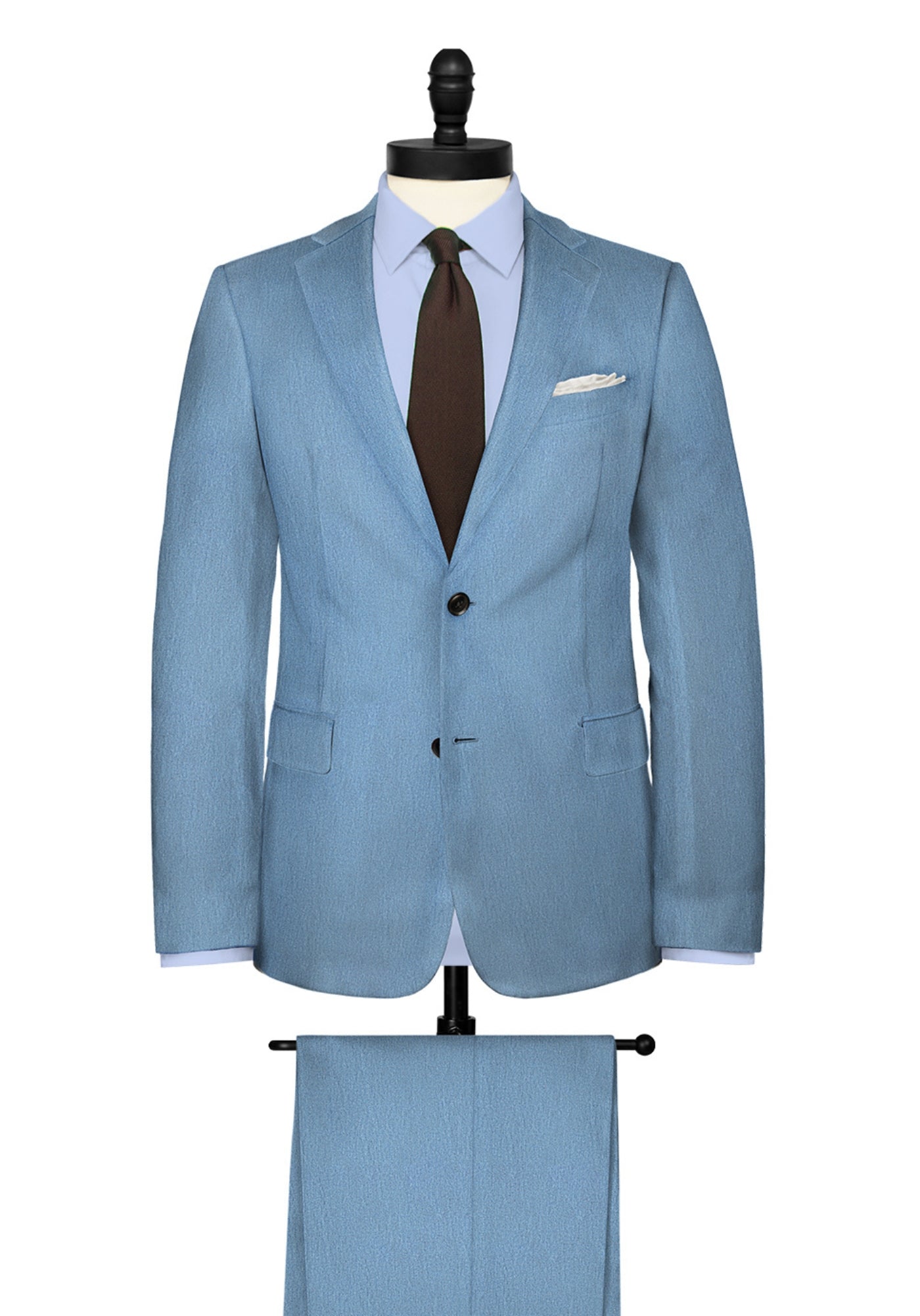 Bright Blue Linen Suit