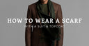 wear a scarf with a suit