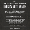 Black Lapel &amp; Movember: The Dapperest Mustache