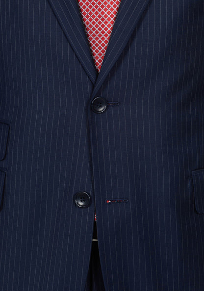 Navy Blue Pinstripe Suit 5