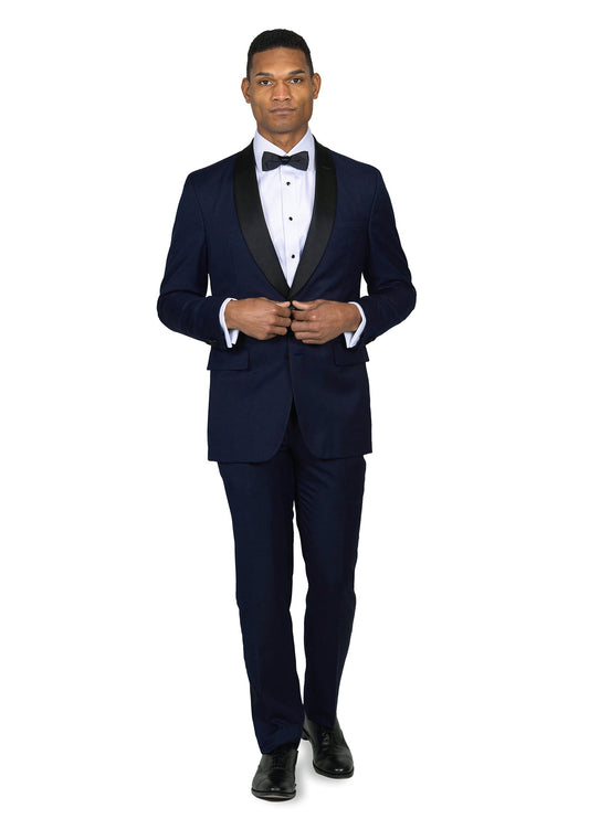 Navy Dotted Tuxedo 1