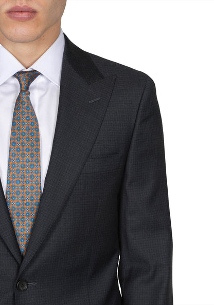 Grey and Charcoal Check Suit 3