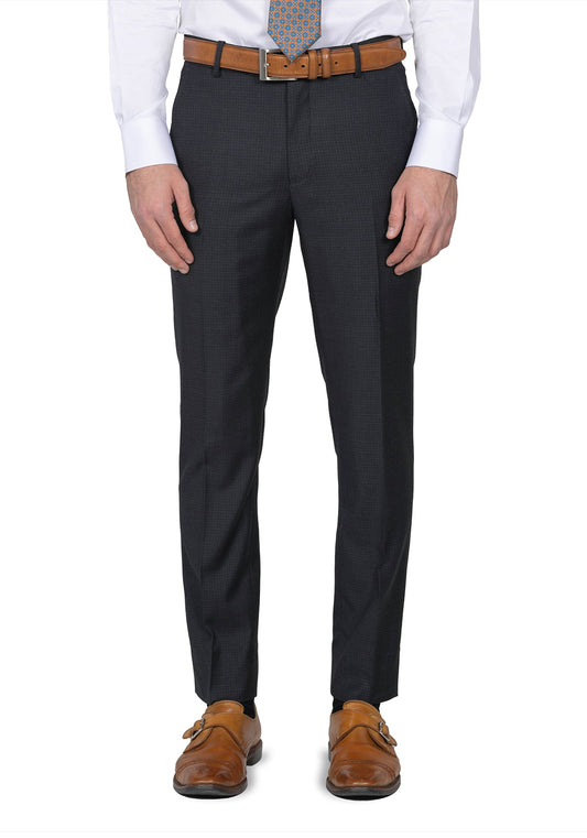 Grey And Charcoal Check Dress Pants 6