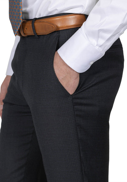 Grey and Charcoal Check Suit 7
