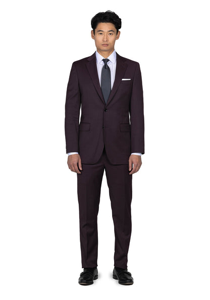 Stretch Plum Solid Blazer 1