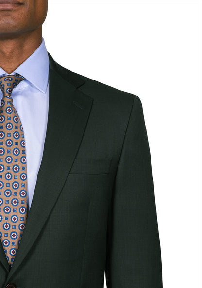 Stretch Green Solid Suit 3