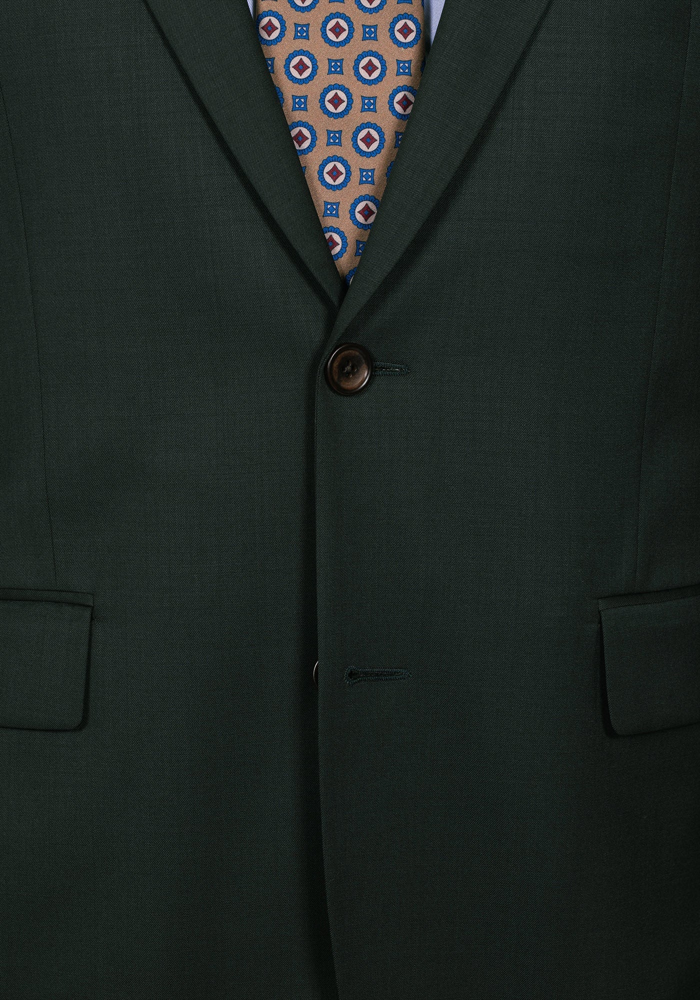 Stretch Green Solid Suit 4