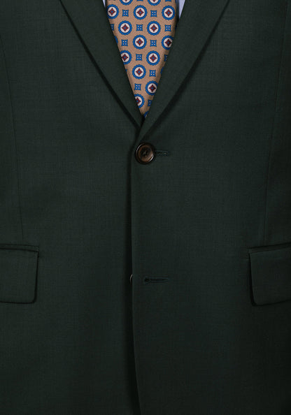 Stretch Green Solid Suit 4