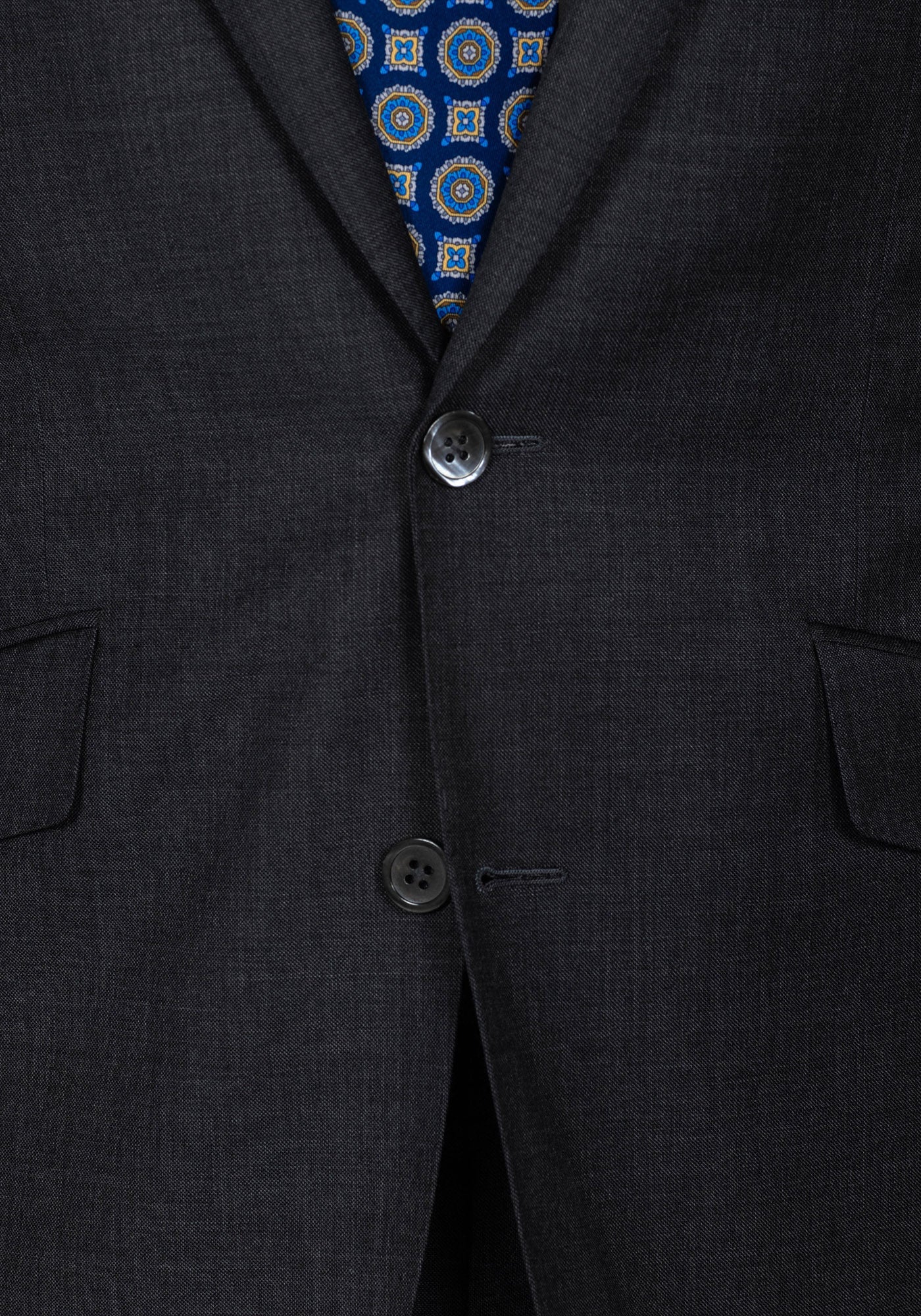 Charcoal Grey Sharkskin Suit 5
