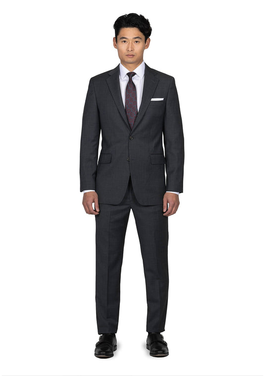Charcoal Grey Birdseye Blazer 1