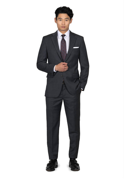 Charcoal Grey Birdseye Blazer 2