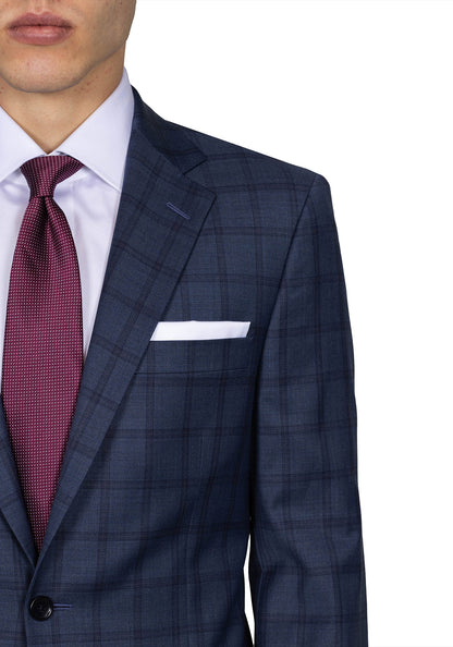 Slate Blue Windowpane Blazer 3