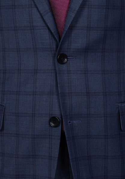Slate Blue Windowpane Blazer 5