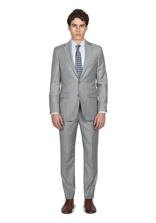 Stretch Light Grey Heather Suit
