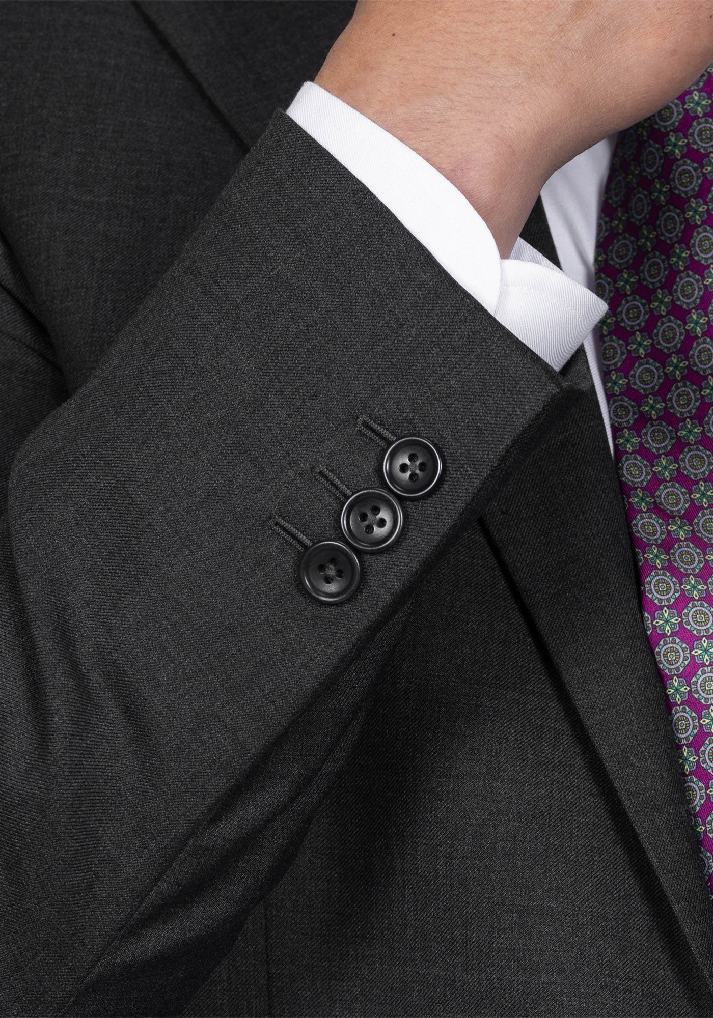 Solid Dark Grey Suit 3