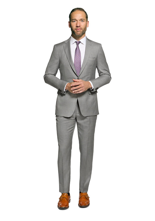 Solid Grey Merino Suit 1