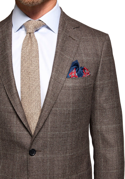 Brown Glen Plaid Merino Flannel Blazer 3