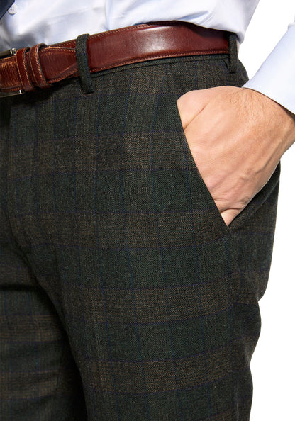 Lambswool Green Windowpane Blazer 6