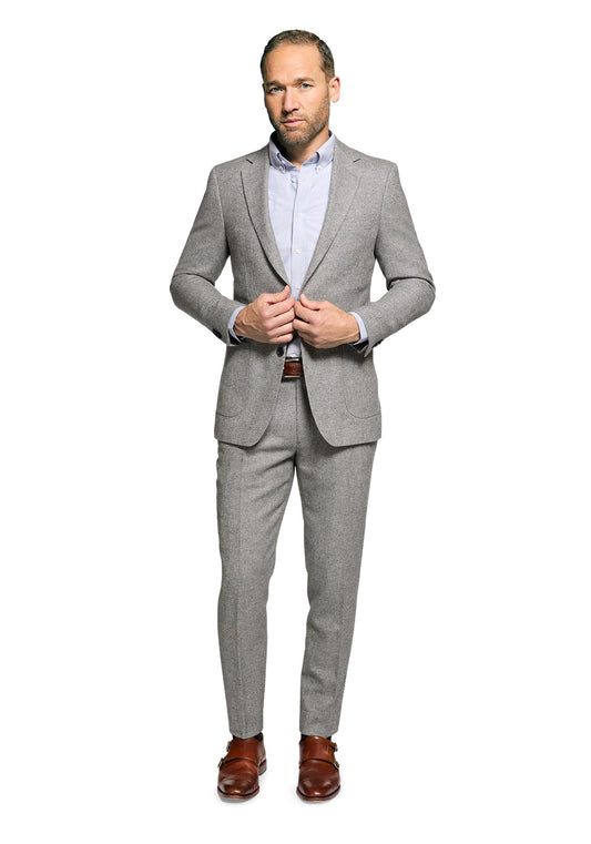Lambswool Grey Donegal Blazer 1