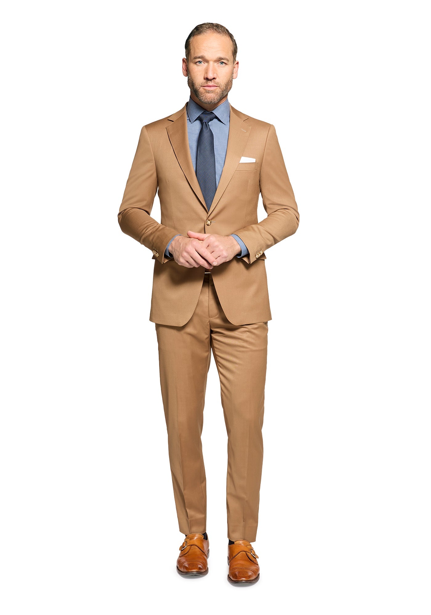 Stretch Tan Suit 2