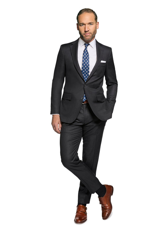 Solid Charcoal Suit 1