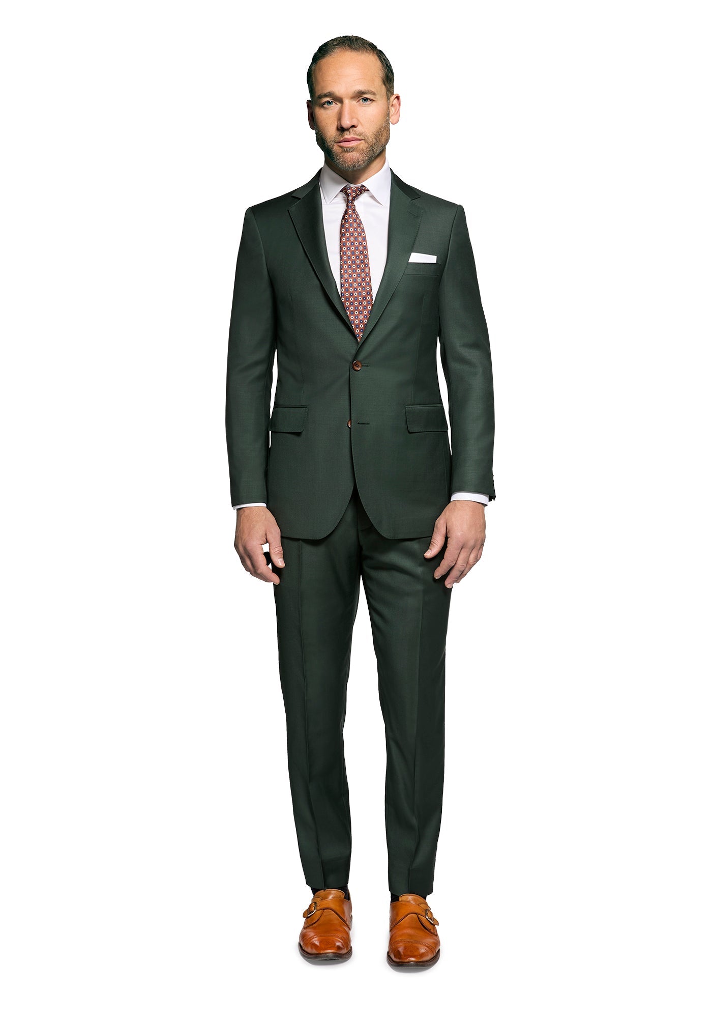 Solid Forest Green Suit 1