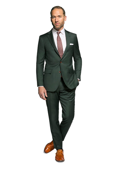Solid Forest Green Suit 2