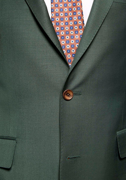 Solid Forest Green Suit 6