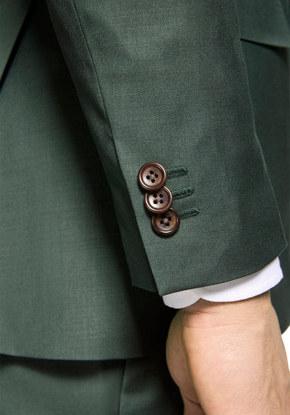 Solid Forest Green Suit 3