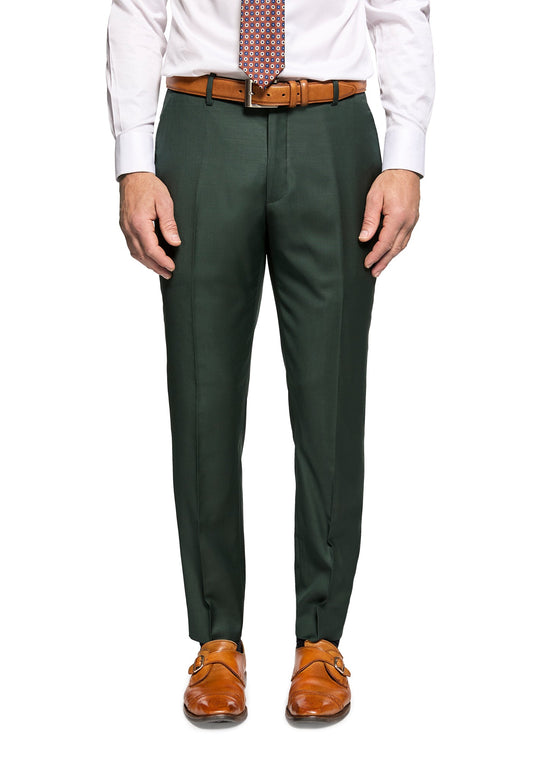 Solid Forest Green Dress Pants 7