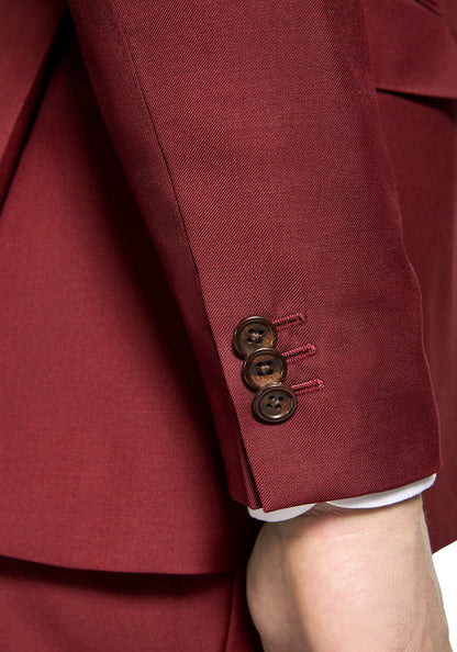 Solid Burgundy Suit 4