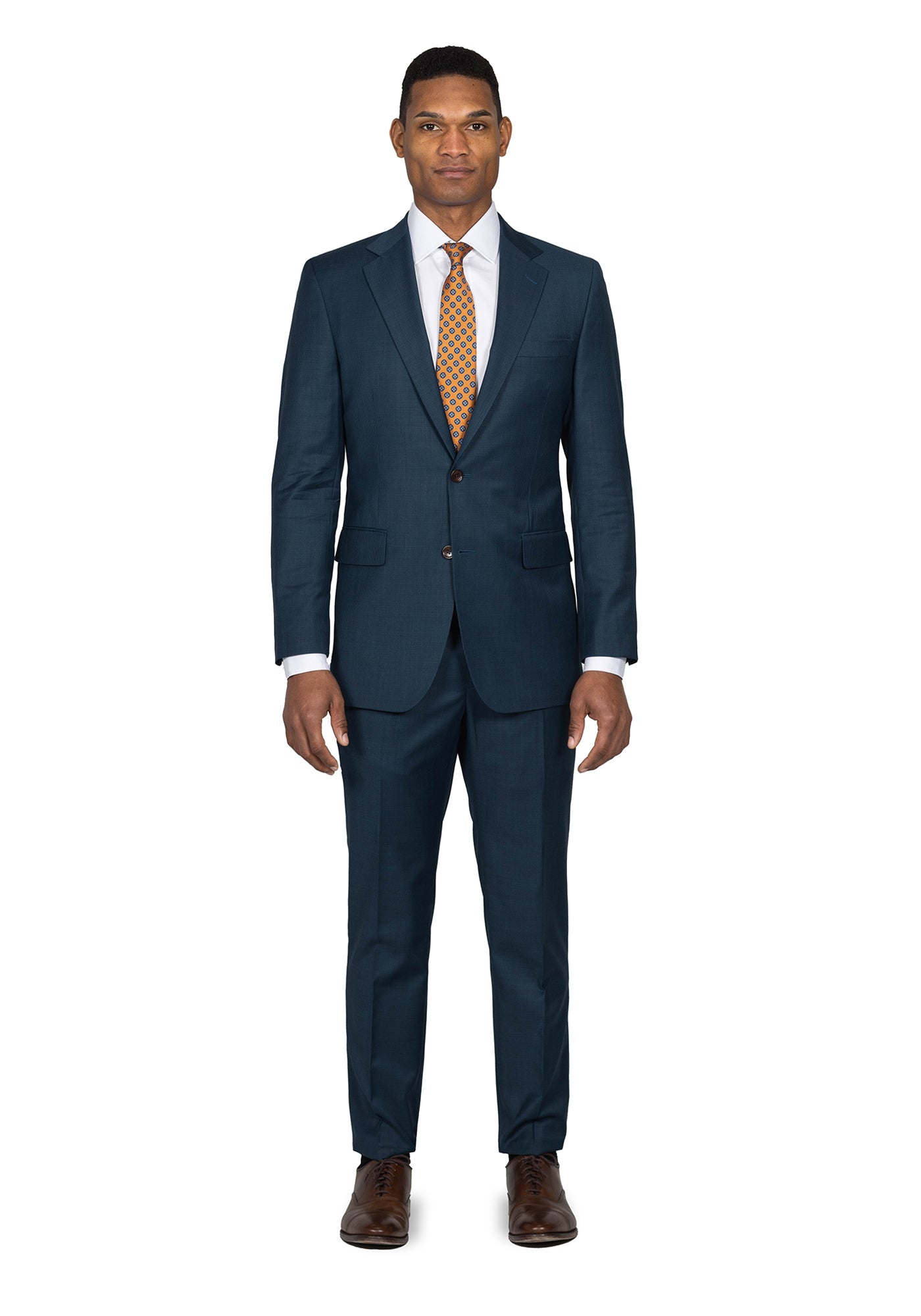 Dark Teal Houndstooth Suit 1