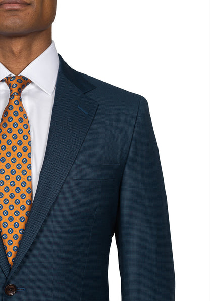Dark Teal Houndstooth Blazer 3