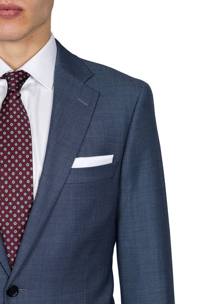 Light Blue Birdseye Suit 3