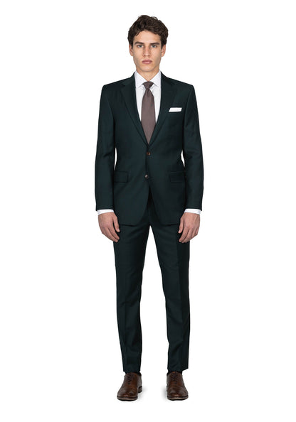 Forest Green Twill Suit 1