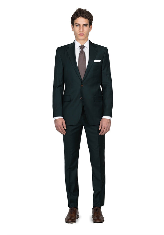 Forest Green Twill Suit 1