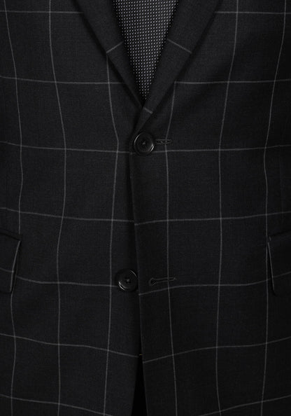 Charcoal Windowpane Suit 4