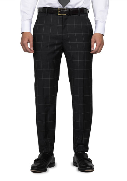 Charcoal Windowpane Suit 6