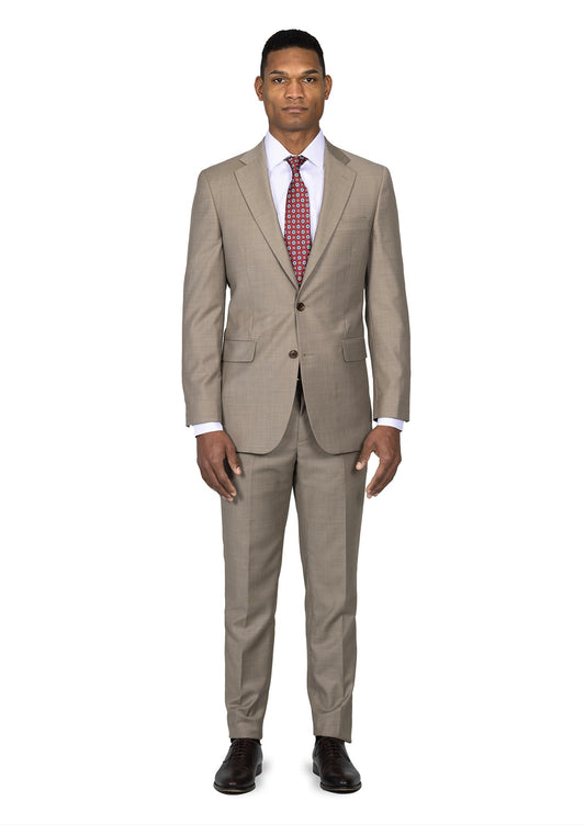Solid Light Brown Suit 1