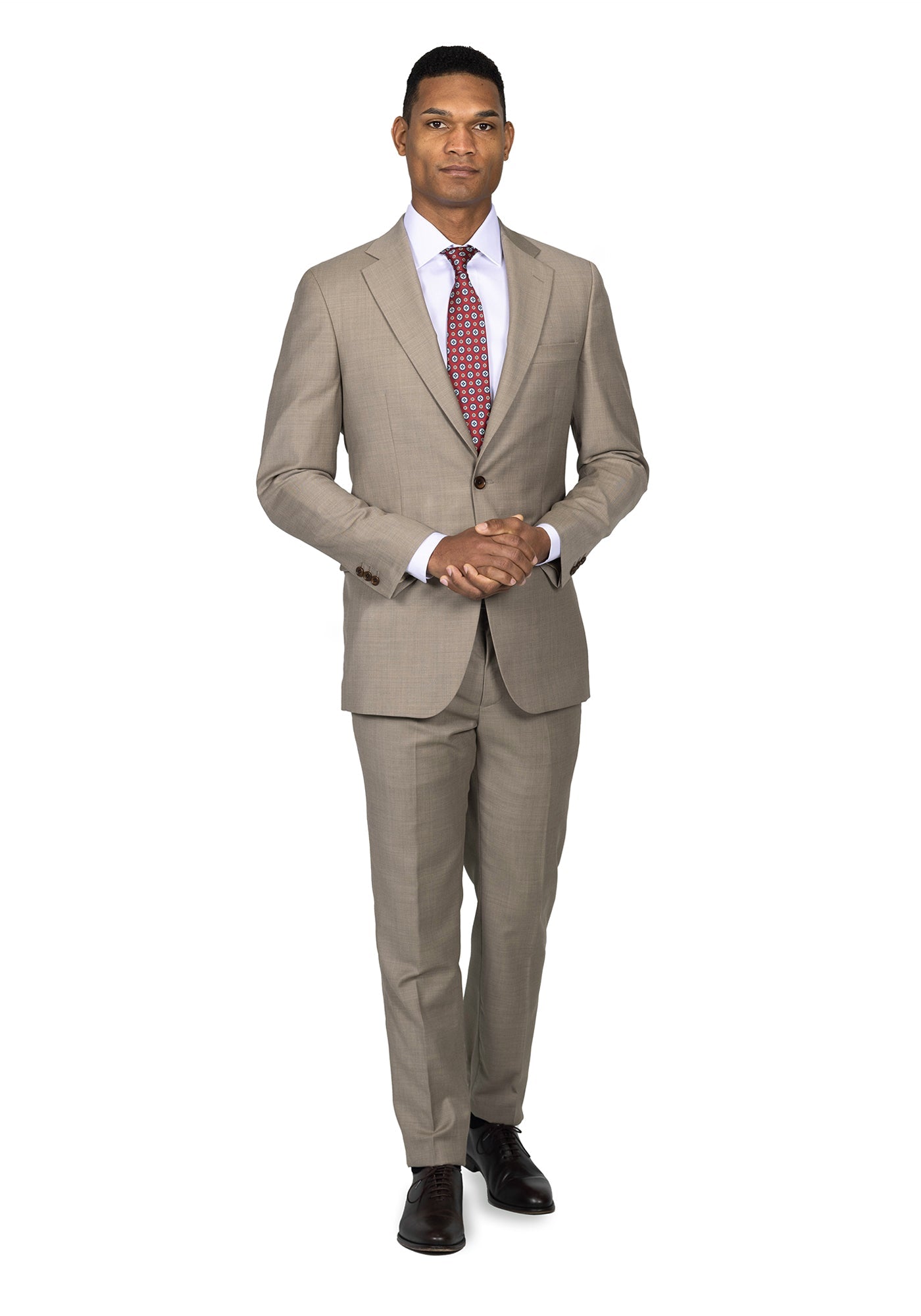 Solid Light Brown Suit 2